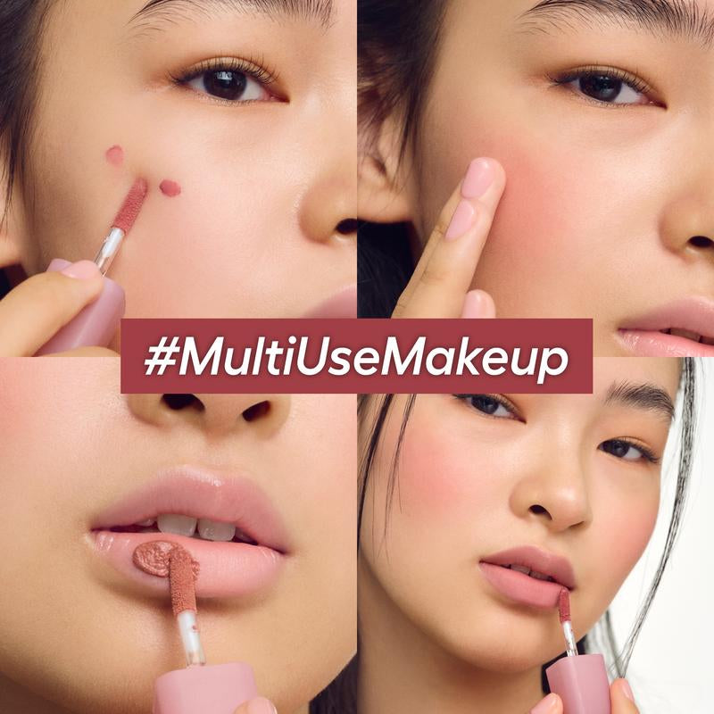 Colorgram Nude Blur Tint – Soft Velvet Matte Lip and Cheek Stain with Airbrushed Finish and Long-Lasting Comfort