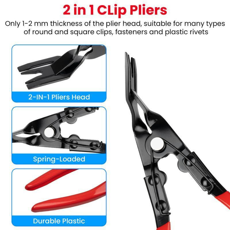Panel Clip Pliers,Easily Removes Trim and Upholstery Clips and Fastenersprevents,Clip Removal Plier,Damage to Trim And.
