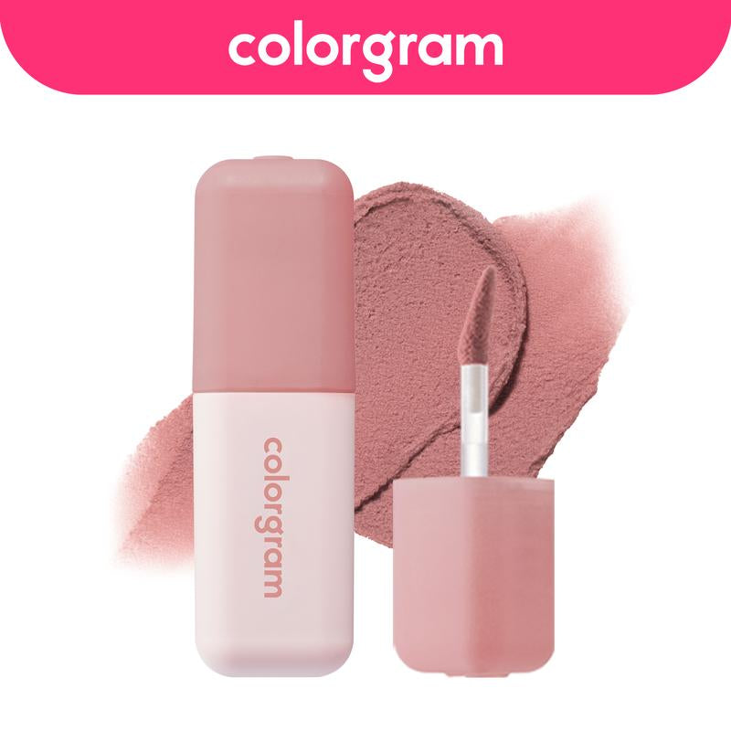 Colorgram Nude Blur Tint – Soft Velvet Matte Lip and Cheek Stain with Airbrushed Finish and Long-Lasting Comfort