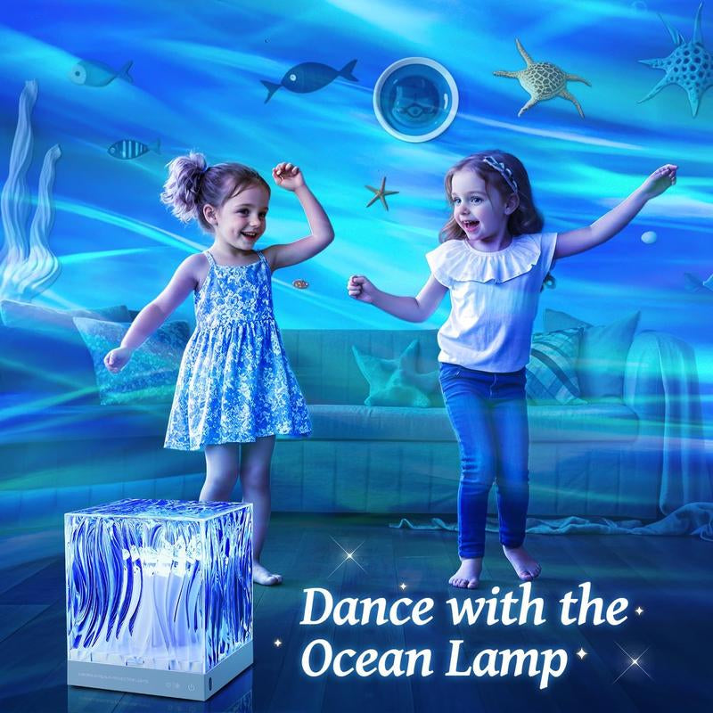 Christmas Gift，One Fire Flower Lamp Ambient Lighting for Kids Bedroom, Cool Things Water Ripple Lamp,Dimmable+Remote+Timer Space Projector Gifts for Kids Who Have Everything,Pink Roses Romantic Bedroom Decor